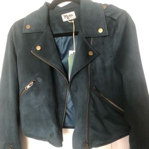 Navy felt jacket